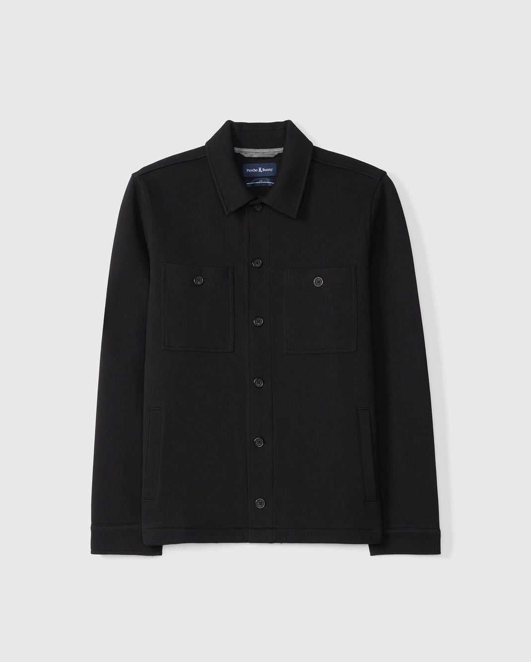 Vestes Psycho Bunny Bedford Shirt Jacket Noir Homme | ZSE-57365159